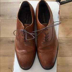 Aston Grey Men's Tan Leather Derby Shoes